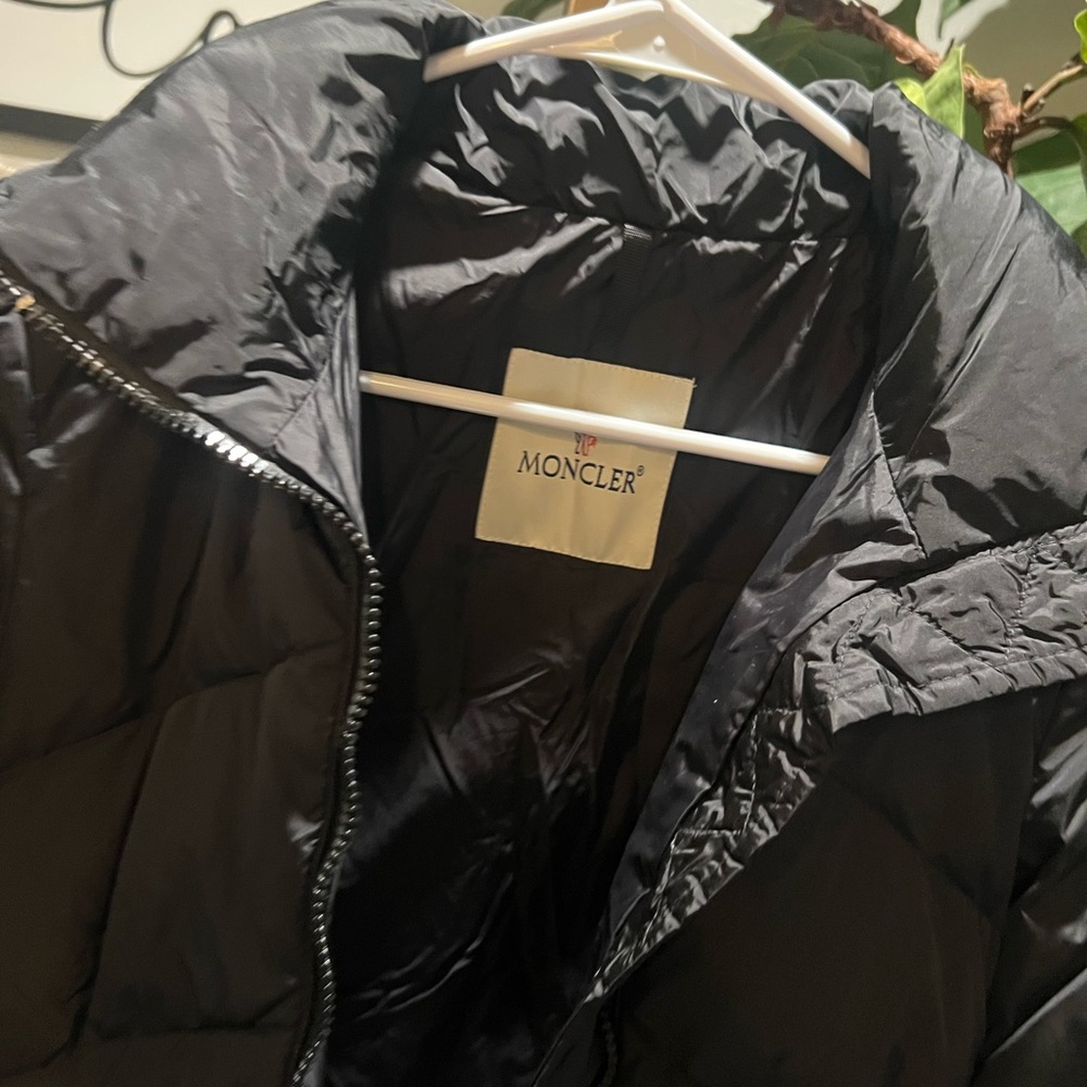 Moncler Black Long Puffer Coat - Picture 7 of 15